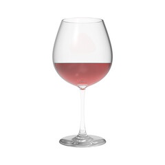 Glass of water isolated no background.