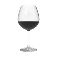 Glass of water isolated no background.