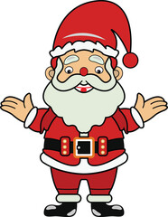 Father Santa Claus vector design