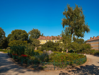 Naklejka premium Stadtplatz als Gartendenkmal: der 