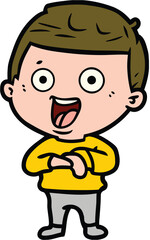 Illustration of little cartoon child