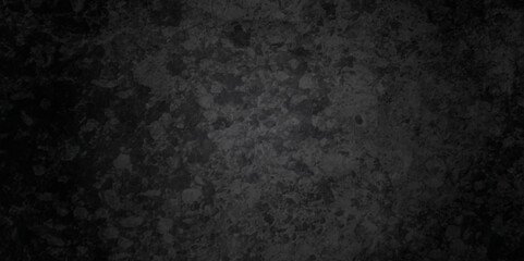 Abstract Dark black stone wall grunge aged rough blank backdrop texture background. monochrome slate grunge concrete wall black backdrop vintage marbled textured border background.