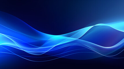 Abstract blue lines wave dynamic background