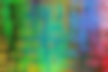 Abstract blurred background image of green, blue, red colors gradient used as an illustration. Designing posters or advertisements.