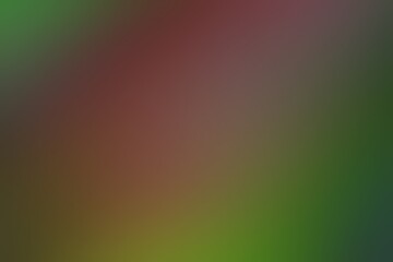 Abstract blurred background image of green, red colors gradient used as an illustration. Designing posters or advertisements.
