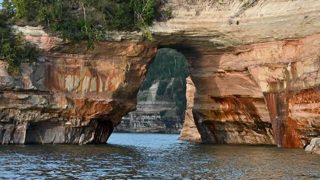 Lover's Leap Archway at Pictured Rocks National Lakeshore, Michigan