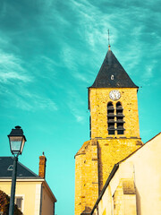 Traditional Cathedral building in Vert le Grand, France