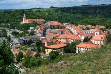 Moravian Krumlov. View from the chapel of St. Florian. Czechia.