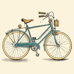 Explore Vintage Charm: Retro Bicycle Design Vector with Unique Letters & Labels!