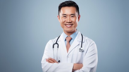 Fototapeta premium Portrait of a doctor, close-up shot