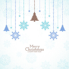 Obraz na płótnie Canvas Merry Christmas festival decorative elegant greeting card