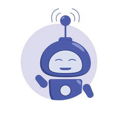 Chat bot. Robot virtual assistance. Support service bot.