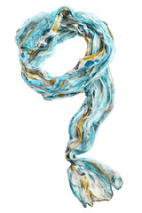 Silk scarf isolated