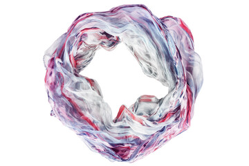 Tied scarf isolated