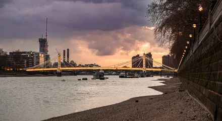 Foto op Canvas best view london albert bridge © Iliya Mitskavets