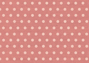 布質感のドット柄背景　ピンク