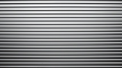 Obraz premium Gray metal shutters. Background of horizontal galvanized sheet metal texture.Corrugated Metal horizontal pattern