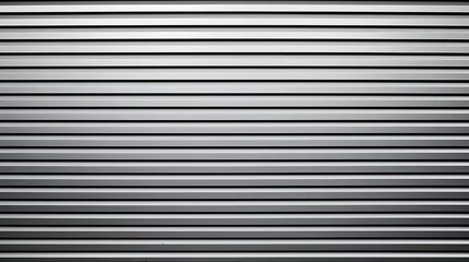 Fotobehang Gray metal shutters. Background of horizontal galvanized sheet metal texture.Corrugated Metal horizontal pattern © Planetz
