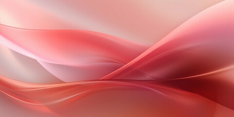 Naklejka premium Elegant Red and Pink Silk Waves Background. Generative ai