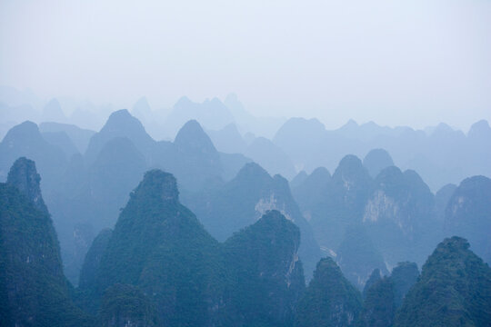 A view of the Guilin Hills