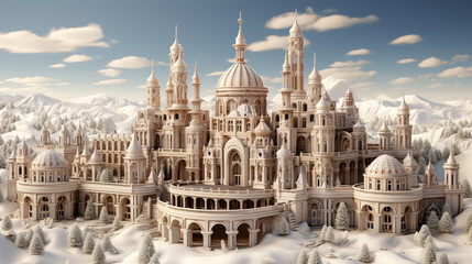 Sfondo natalizio. Ai generated.