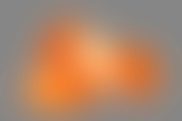 Defocused background in orange color on neutral gray.