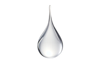 a water drop as element in isolated background