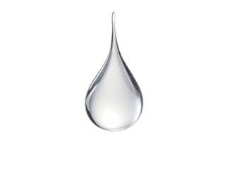 a water drop as element in isolated background