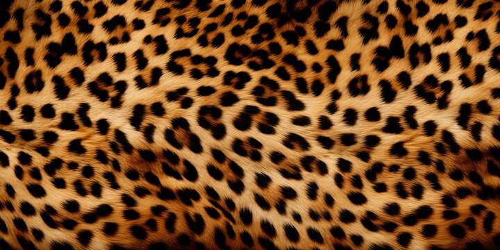 Background of faux leopard print fur texture