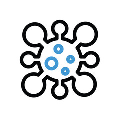 Fototapeta premium Virus Icon vector stock illustration