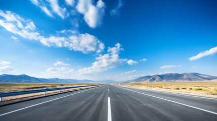 Empty highway road