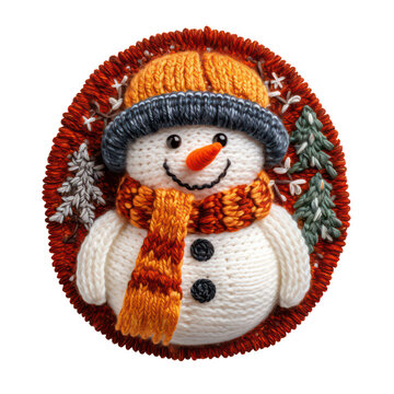 recommend clip art: Transparent embroidery snowman clipart background