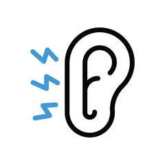 Otitis  Icon vector stock illustration