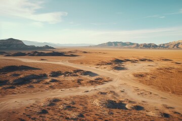 Aerial Drone Photograph of Picturesque Beautiful Landscape, Desert Scenery