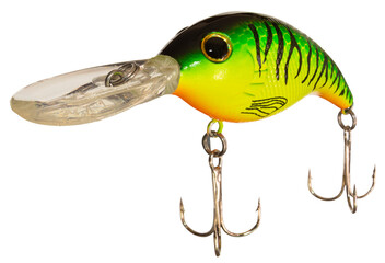 Fishing crankbait at a quatering angle