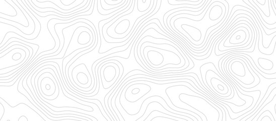 Abstract topographic contours map background. Modern design with White background with topographic wavy pattern design.White wave paper curved reliefs abstract background.geographical map shades.