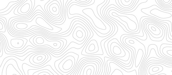 Abstract topographic contours map background. Modern design with White background with topographic wavy pattern design.White wave paper curved reliefs abstract background.geographical map shades.