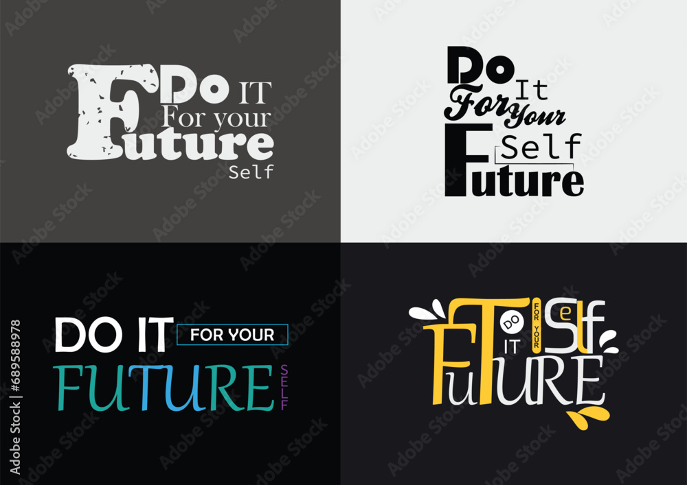 Wall mural do it for your future self-lettering - Wall murals