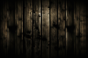 Dark wooden planks with pronounced texture. Concept of rustic elegance.