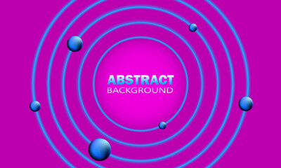 Abstract background with blue and purple circles. Vector illustration for your design