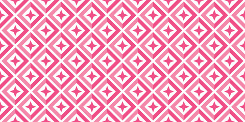 Beautiful and attractive 3D pink geometric seamless pattern for background and wallpaper