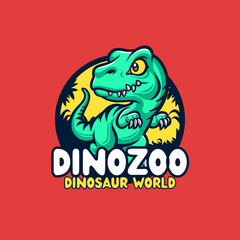 Colorful and Playful Illustrative Animal Zoo Logo Design, 