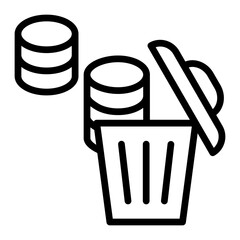 Delete Data Icon Design