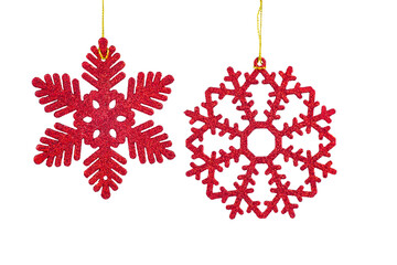 Christmas decoration. Snowflakes. Isolated