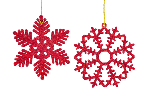 Christmas decoration. Snowflakes. Isolated