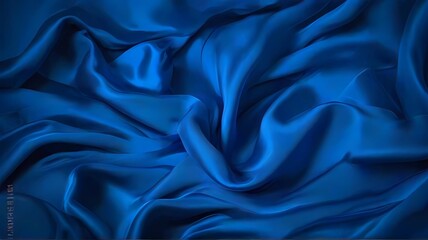 Obraz premium Navy Nightfall: Deep Blue Silk Symphon