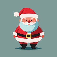 Santa Claus cute illustration vector happy holidays Christmas New Year 