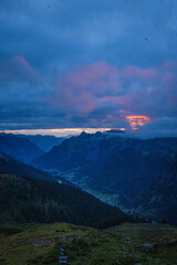 clouds over the mountains