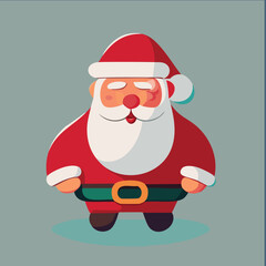 Santa Claus cute illustration vector happy holidays Christmas New Year 