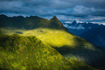 landscape with mountains